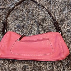 TIG & CO Women's Pink Leather Purse Handbag shoulder bad